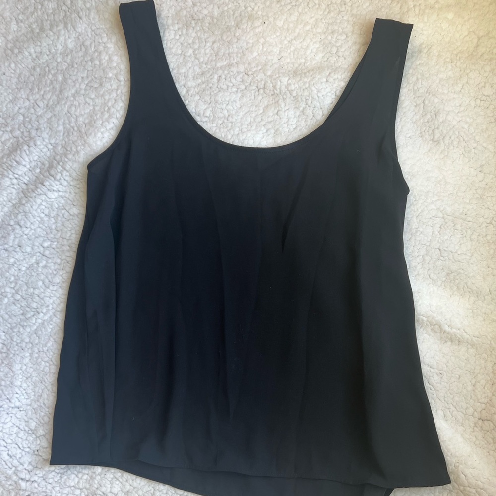 Black sheer tank top